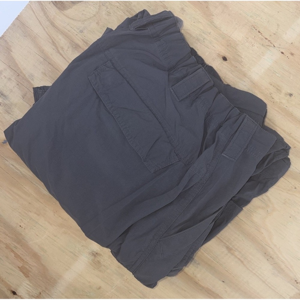 REI Men's Convertible Zip Off Cargo Pants XL 30" Tactical Gray Nylon Ripstop